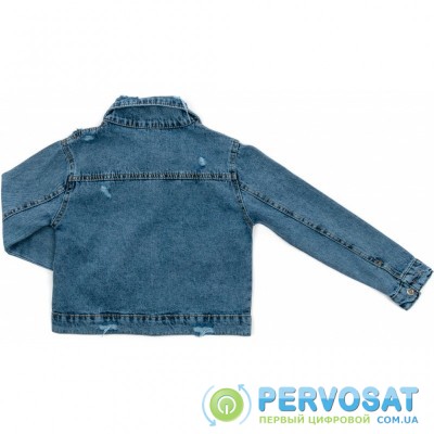 Пиджак Toontoy джинсовый с потертостями (6108-164G-blue)