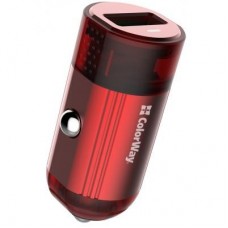 Зарядний пристрій ColorWay 1USB Quick Charge 3.0 (18W) red (CW-CHA012Q-RD) Зарядний пристрій ColorWay 1USB Quick Charge 3.0 (18W) red (CW-CHA012Q-RD)