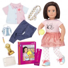 Лялька Our Generation DELUXE Еверлі з книгою 46 см BD31165AZ Лялька Our Generation DELUXE Еверлі з книгою 46 см BD31165AZ
