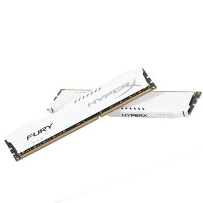 Модуль памяти для компьютера DDR3 8Gb (2x4GB) 1600 MHz HyperX Fury White Kingston Fury (ex.HyperX) (HX316C10FWK2/8)