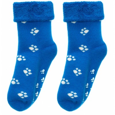 Шкарпетки Bross махрові з лапками (22690-1-2-blue)