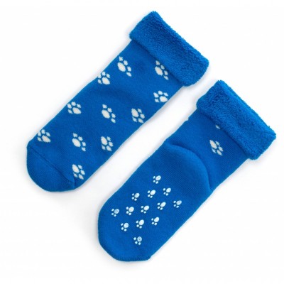 Шкарпетки Bross махрові з лапками (22690-1-2-blue)