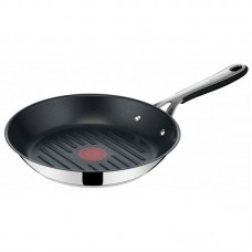 Сковорода Tefal Jamie Oliver Kitchen Essential Гриль, 26см, покриття Titanium 2Х, індукція, Thermo-Spot, нерж.сталь Сковорода Tefal Jamie Oliver Kitchen Essential Гриль, 26см, покриття Titanium 2Х, індукція, Thermo-Spot, нерж.сталь
