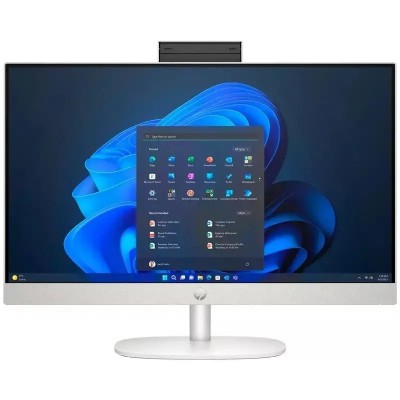 Комп'ютер персональний моноблок HP 245-G10 23.8&quot; FHD IPS AG, AMD R5-7520U, 16GB, F512GB, UMA, WiFi, кл+м, 3р, Win11P, білий