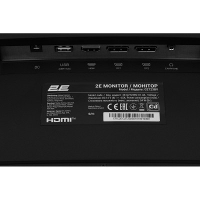 Монітор 2E GAMING 27&quot; G2723BV HDMI, DP, VA, 2560x1440, 165Hz, 2.7ms, CURVED, FreeSync