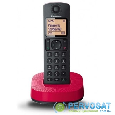 Радіотелефон DECT Panasonic KX-TGC310UCR Black Red