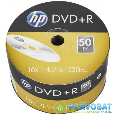 Диск DVD HP DVD+R 4.7GB 16X 50шт (69305/DRE00070-3)