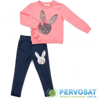 Набор детской одежды Breeze с зайчиком из пайеток (11425-104G-peach)