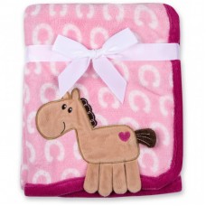 Дитяча ковдра Luvable Friends з малюнком тварин для дівчаток (50439.F) Дитяча ковдра Luvable Friends з малюнком тварин для дівчаток (50439.F)