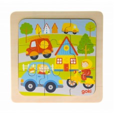 Пазл дерев'яний goki Місто 57499-2 Пазл дерев'яний goki Місто 57499-2