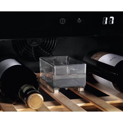 Холодильник Electrolux вбуд. для вина, 82x60х57, полок - 6, зон - 1, бут-52, ST, чорний+нерж