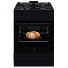 Плита Electrolux газова, 59л, 60x60см, чавун, чорний Плита Electrolux газова, 59л, 60x60см, чавун, чорний