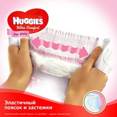 Подгузник Huggies Ultra Comfort 3 Jumbo для девочек (5-9 кг) 56 шт (5029053565354)