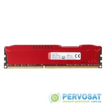 Модуль памяти для компьютера DDR3 4Gb 1600 MHz HyperX Fury Red Kingston (HX316C10FR/4)