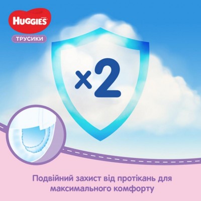 Подгузник Huggies Pants 5 Mega для девочек (12-17 кг) 48 ш (5029053547626)