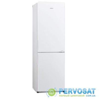 Холодильник с нижн. мороз. HITACHI R-BG410PUC6GPW, 190х65х60см, 2 дв., Х- 215л, М- 115л, A+, NF, Інвертор, Білий (скло)