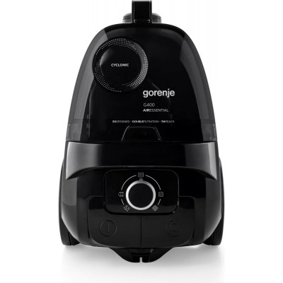 Пилосос Gorenje контейнерний, 800Вт, конт пил -3.3л, HEPA, чорний