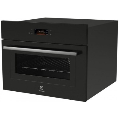 Духова шафа Electrolux електрична компактна, 44л, дисплей, конвекція, ф-ція мікрохвиль, чорний