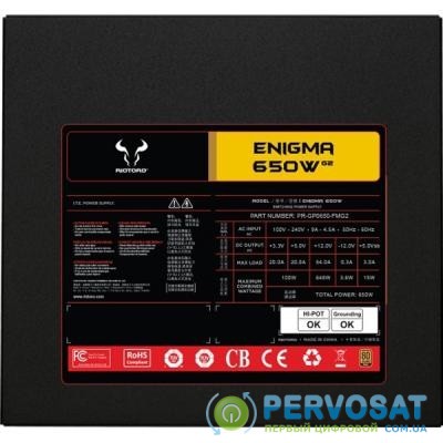 Блок питания Riotoro 650W ENIGMA G2 650 (PR-GP0650-FMG2)