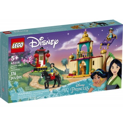 Конструктор LEGO Disney Пригоди Жасмін та Мулан 43208