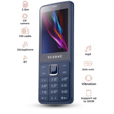 Мобільний телефон Rezone A280 Ocean Full Dark Blue