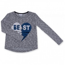 Кофта Breeze з аплікацією з паєток "BEST" (1257_1-116G-gray blue) Кофта Breeze з аплікацією з паєток "BEST" (1257_1-116G-gray blue)