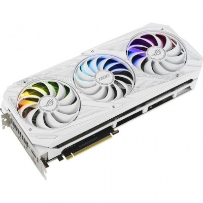 Видеокарта ASUS GeForce RTX3090 24Gb ROG STRIX OC WHITE (ROG-STRIX-RTX3090-O24G-WHITE)