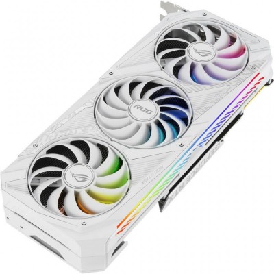 Видеокарта ASUS GeForce RTX3090 24Gb ROG STRIX OC WHITE (ROG-STRIX-RTX3090-O24G-WHITE)