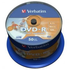 Диск DVD Verbatim 4.7Gb 16X CakeBox 50шт AZO Print (43533) Диск DVD Verbatim 4.7Gb 16X CakeBox 50шт AZO Print (43533)