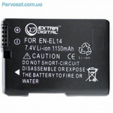 Акумулятор до фото/відео EXTRADIGITAL NIKON EN-EL14 Chip (BDN2522) Акумулятор до фото/відео EXTRADIGITAL NIKON EN-EL14 Chip (BDN2522)