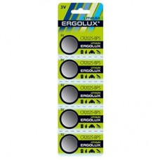 Батарейка ERGOLUX CR-2025 Lithium * 5 (CR2025-BP5) Батарейка ERGOLUX CR-2025 Lithium * 5 (CR2025-BP5)