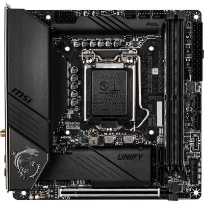 Материнcька плата MSI MEG_Z490I_UNIFY s1200 Z490 2xDDR4 HDMI-DP mITX