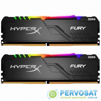 Модуль памяти для компьютера DDR4 16GB (2x8GB) 3733 MHz HyperX Fury RGB HyperX (Kingston Fury) (HX437C19FB3AK2/16)