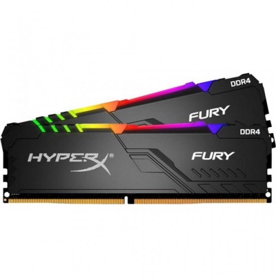 Модуль памяти для компьютера DDR4 16GB (2x8GB) 3733 MHz HyperX Fury RGB HyperX (Kingston Fury) (HX437C19FB3AK2/16)