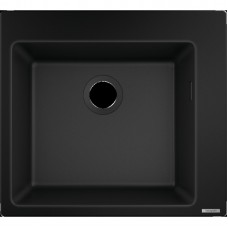 Мийка кухонна Hansgrohe S51, граніт, квадрат, без крила, 560х510х190мм, чаша - 1, накладна, S510-F450, чорний графіт Мийка кухонна Hansgrohe S51, граніт, квадрат, без крила, 560х510х190мм, чаша - 1, накладна, S510-F450, чорний графіт
