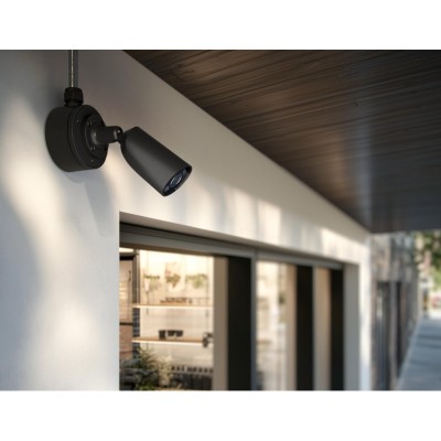 IP-Камера дротова Ajax BulletCam HL black, 8мп, 4мм, гібридне підсвічування IR 35м, білий Led 50м, Poe, True WDR, IP 65,  аудіо, кут огляду 75° до 85°, вулична, чорна