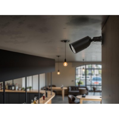 IP-Камера дротова Ajax BulletCam HL black, 8мп, 4мм, гібридне підсвічування IR 35м, білий Led 50м, Poe, True WDR, IP 65,  аудіо, кут огляду 75° до 85°, вулична, чорна