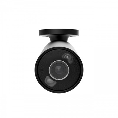 IP-Камера дротова Ajax BulletCam HL black, 8мп, 4мм, гібридне підсвічування IR 35м, білий Led 50м, Poe, True WDR, IP 65,  аудіо, кут огляду 75° до 85°, вулична, чорна