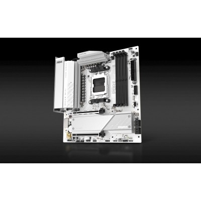 SAPPHIRE Motherboard PURE B850M WIFI sAM5 B850 4xDDR5 M.2 HDMI DP WiFi BT mATX білий SAPPHIRE Motherboard PURE B850M WIFI sAM5 B850 4xDDR5 M.2 HDMI DP WiFi BT mATX білий