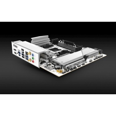 SAPPHIRE Motherboard PURE B850M WIFI sAM5 B850 4xDDR5 M.2 HDMI DP WiFi BT mATX білий SAPPHIRE Motherboard PURE B850M WIFI sAM5 B850 4xDDR5 M.2 HDMI DP WiFi BT mATX білий