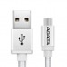 Дата кабель USB 2.0 – Micro USB 1.0m Silver ADATA (AMUCAL-100CMK-CSV)