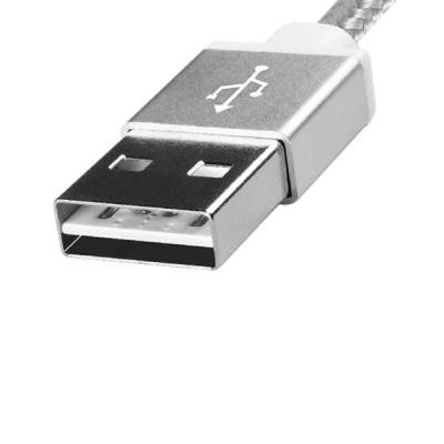 Дата кабель USB 2.0 – Micro USB 1.0m Silver ADATA (AMUCAL-100CMK-CSV)