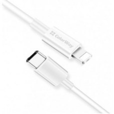 Дата кабель USB Type-C to Lightning 1.0m 3A white ColorWay (CW-CBPDCL032-WH) Дата кабель USB Type-C to Lightning 1.0m 3A white ColorWay (CW-CBPDCL032-WH)