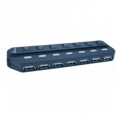 Концентратор MediaRange USB 2.0 hub 1:7, bus-powered, black (MRCS504) Концентратор MediaRange USB 2.0 hub 1:7, bus-powered, black (MRCS504)