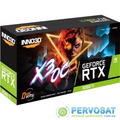 Відеокарта INNO3D GeForce RTX3080 Ti 12Gb GDDR6 X3 LHR