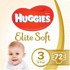 Підгузок Huggies Elite Soft 3 Mega (5-9 кг) 72 шт (5029053578095) Підгузок Huggies Elite Soft 3 Mega (5-9 кг) 72 шт (5029053578095)