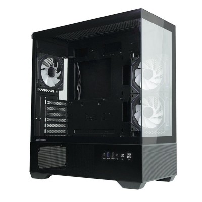 Корпус Zalman Chronix V2 без БЖ, 1xUSB3.0, 1xUSB2.0, 1x Type C, 2x120мм ARGB Reverse, 4x120мм ARGB, VGA 410мм, LCS ready, TG Side/Front Panel, ATX, чорний Корпус Zalman Chronix V2 без БЖ, 1xUSB3.0, 1xUSB2.0, 1x Type C, 2x120мм ARGB Reverse, 4x120мм ARGB, VGA 410мм, LCS ready, TG Side/Front Panel, ATX, чорний