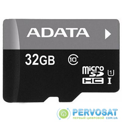 Карта памяти A-DATA 32GB microSD class 10 UHS-I (AUSDH32GUICL10)