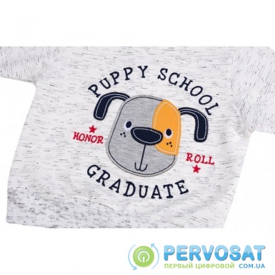 Набор детской одежды E&H с собачкой "PUPPY SCHOOL" (8653-80B-beige)