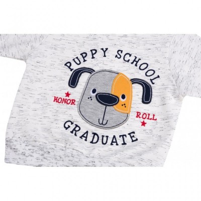 Набор детской одежды E&H с собачкой "PUPPY SCHOOL" (8653-80B-beige)